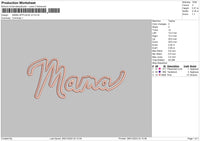 Mama App V2 Embroidery File 6 sizes