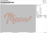 Mama App V2 Embroidery File 6 sizes