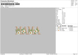 Mama Flowers Embroidery File 6 sizes