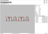 Mamaflowers Embroidery File 6 sizes