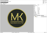 Mando Embroidery File 6 sizes