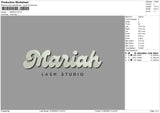 Mariah Embroidery File 6 sizes