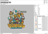 Mario S Embroidery File 6 sizes