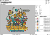 Mario S Embroidery File 6 sizes