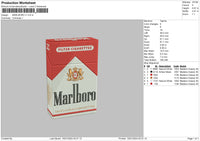 Marlborov01 Embroidery File 6 sizes