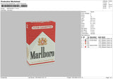 Marlborov01 Embroidery File 6 sizes