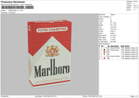 Marlborov01 Embroidery File 6 sizes