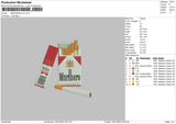 Marlborov2 Embroidery File 6 sizes