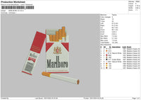 Marlborov2 Embroidery File 6 sizes