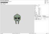 Mask 02 Embroidery File 6 sizes
