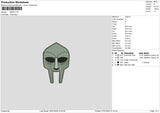 Mask 02 Embroidery File 6 sizes