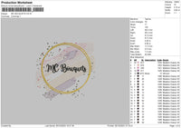 Mc Bouquets Embroidery File 6 sizes