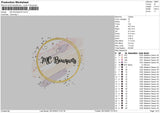 Mc Bouquets Embroidery File 6 sizes