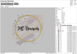 Mc Bouquets Embroidery File 6 sizes