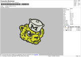 Michigan Wolferine Embroidery