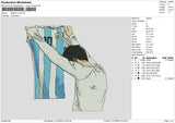 Messi V4 Embroidery File 6 sizes