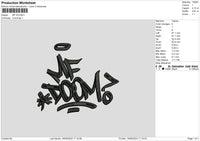 Mf Doom Embroidery File 6 sizes