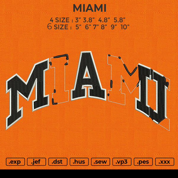 MIAMI Embroidery