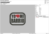 Mi Barrio V2 Embroidery File 6 sizes