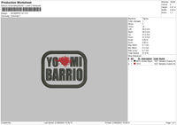 Mi Barrio V2 Embroidery File 6 sizes