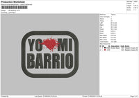 Mi Barrio V2 Embroidery File 6 sizes