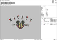 Mickey Dracula Embroidery File 6 sizes