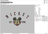 Mickey Dracula Embroidery File 6 sizes