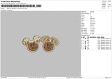 Mickey Choco Embroidery File 6 sizes