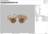 Mickey Choco Embroidery File 6 sizes