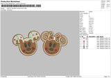 Mickey Choco Embroidery File 6 sizes
