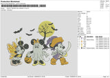 Minnie Halloween V2 Embroidery File 6 sizes