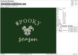 Mickey Spookys Embroidery File 6 sizes