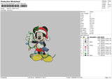 Mickey Xmas 223 02 Embroidery File 6 sizes