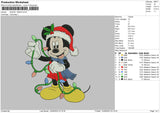 Mickey Xmas 223 02 Embroidery File 6 sizes