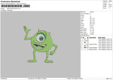 Mike W02 Embroidery File 6 sizes