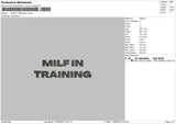 Milfin Training