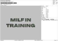 Milfin Training