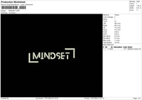 Mindset Embroidery File 6 sizes