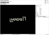 Mindset Embroidery File 6 sizes