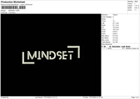 Mindset Embroidery File 6 sizes