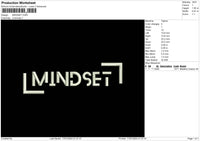 Mindset Embroidery File 6 sizes