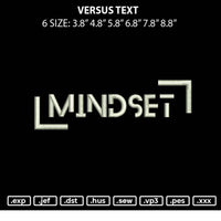 Mindset Embroidery File 6 sizes