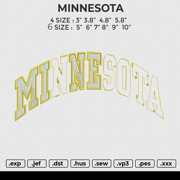 MINNESOTA Embroidery