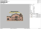 Mission Embroidery File 6 sizes