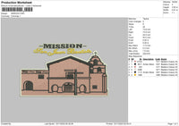 Mission Embroidery File 6 sizes