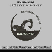 Mountainside Embroidery File 6 sizes