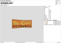 Quick Text Embroidery File 6 sizes