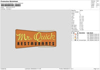 Quick Text Embroidery File 6 sizes