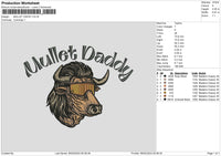 Mullet Text 0502 Embroidery File 6 sizes