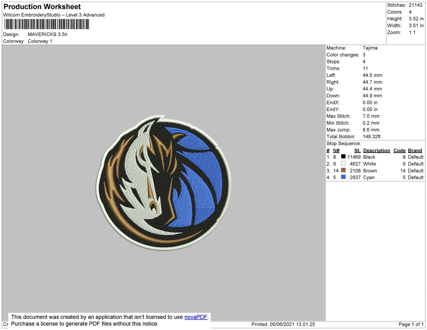 Mavericks Embroidery – Embrostudio